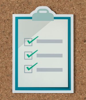 Cut out paper checklist icon Cut out paper checklist icon